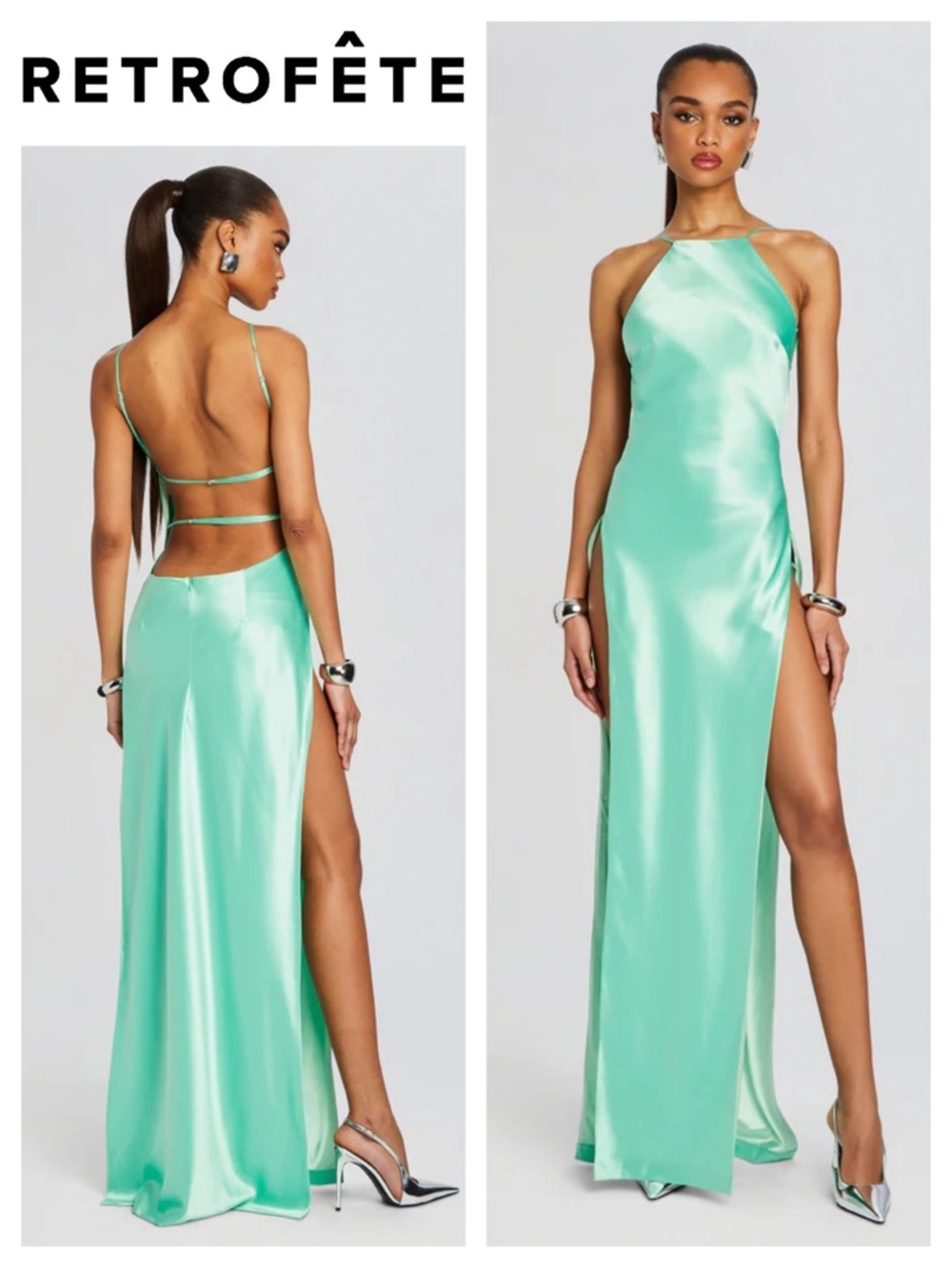 Retrofête Nyssa Open Back Dress